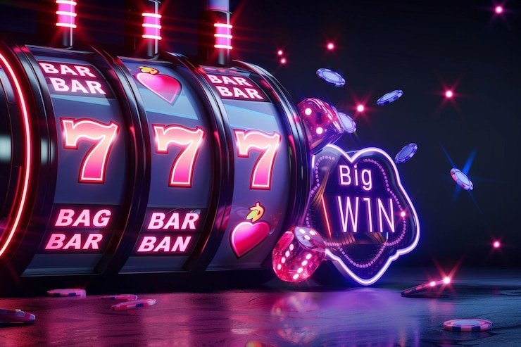 Panel pengaturan taruhan dan volatilitas dalam permainan Big Time Gaming di aplikasi gbo sky